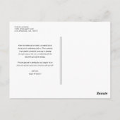 Drie foto's Collage Wedding Dank u Briefkaart (Achterkant)