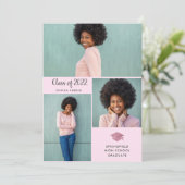 Drie foto's | Eenvoudig en modern Afstuderen 2022 Kaart (Staand voorkant)