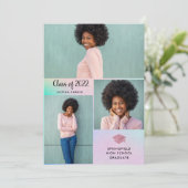 Drie foto's | Eenvoudig en modern Afstuderen 2022 Kaart (Staand voorkant)