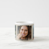 Drie foto's en naam, beige Sci-Fi Frame Espresso Kop (Voorkant)