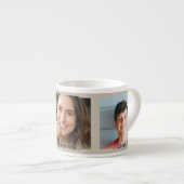 Drie foto's en naam, beige Sci-Fi Frame Espresso Kop (Voorkant rechts)