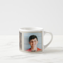 Drie foto's en naam, beige Sci-Fi Frame Espresso Kop