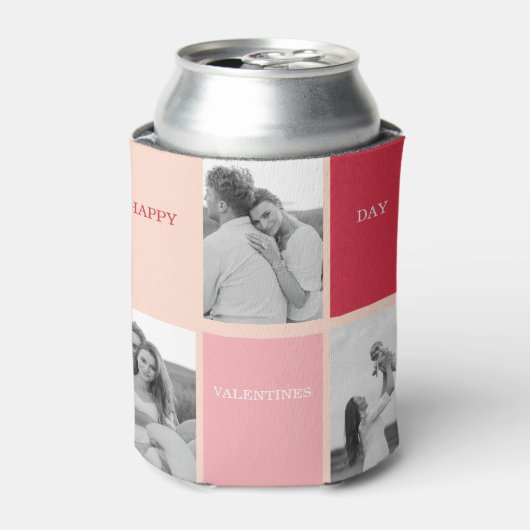 Drie foto's | Fijne Valentijnsdag Blikjeskoeler (Blikje Voorkant)