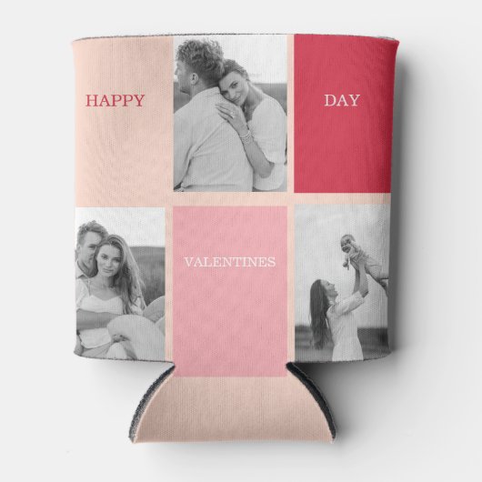 Drie foto's | Fijne Valentijnsdag Blikjeskoeler (Voorkant)