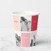 Drie foto's | Fijne Valentijnsdag Papieren Bekers (Achterkant)