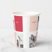 Drie foto's | Fijne Valentijnsdag Papieren Bekers (Rechts)