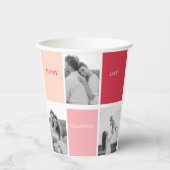 Drie foto's | Fijne Valentijnsdag Papieren Bekers (Voorkant)