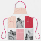 Drie foto's | Fijne Valentijnsdag Schort (Voorkant)