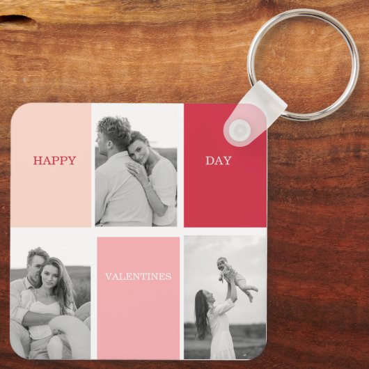 Drie foto's | Fijne Valentijnsdag Sleutelhanger (Achterkant)