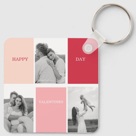 Drie foto's | Fijne Valentijnsdag Sleutelhanger (Achterkant)