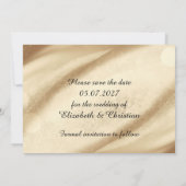 Drie foto's Gold Foil legant sparen de datum Kaart (Achterkant)