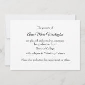 Drie foto's Hogeschool Afstudeerkaart Kaart (Achterkant)