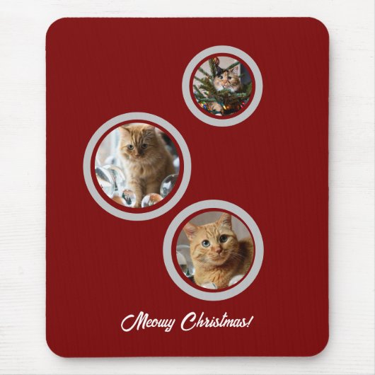 Drie foto's katten aanpassen muismat (Voorkant)
