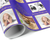 Drie foto's kerstboom cadeaupapier (Rol Hoek)