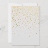 drie foto's met gouden afstuderen - aankondiging (Achterkant)