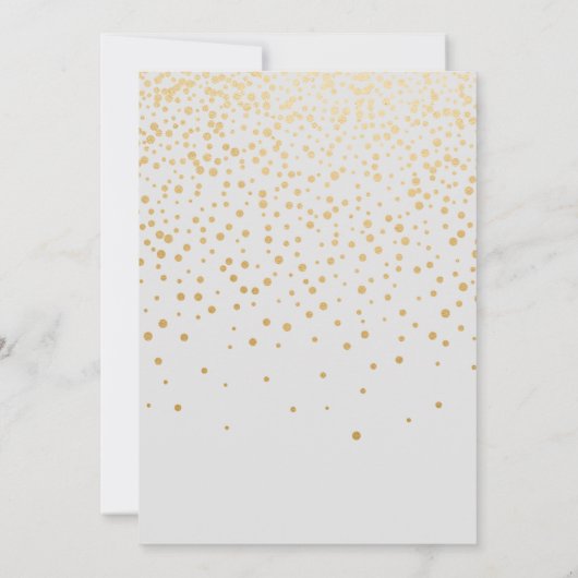 drie foto's met gouden afstuderen - aankondiging (Achterkant)