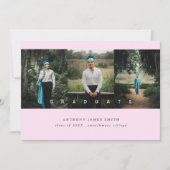 drie foto's minimalistisch elegant aankondiging (Voorkant)
