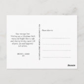 Drie foto's Modern minimalistische kerst Briefkaart (Achterkant)