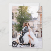 Drie foto's moderne save the date (Achterkant)