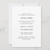 Drie foto's | Moderne Typografie GraduPartij Kaart (Achterkant)