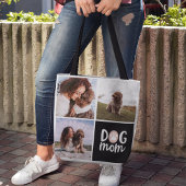 Drie foto's Pawprint Dog Mam Canvas tas