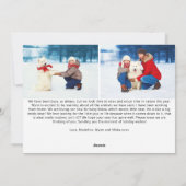 Drie foto's Pet Gezegde Pawsitive Merry Feestdagenkaart (Achterkant)