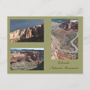 Drie Foto's van Colorado National Monument Briefkaart