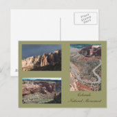 Drie Foto's van Colorado National Monument Briefkaart (Voorkant / Achterkant)