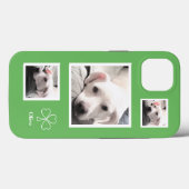 Drie foto's van Sweet White Puppy Dog Green Case-Mate iPhone Case (Achterkant (horizontaal))