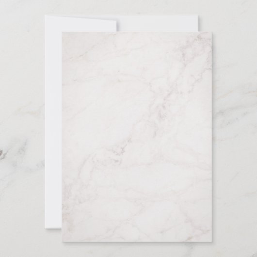 Drie foto's Verloving bekendmaking Faux Marble (Achterkant)