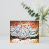 Drie Franse hennen Briefkaart (Staand voorkant)