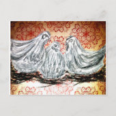 Drie Franse hennen Briefkaart (Voorkant)