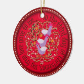 Drie Franse hennen Keramisch Ornament (Links)