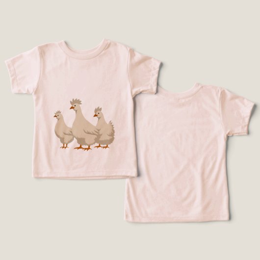 Drie Franse hennen knippen stencil-stijl 3 (Ontwerp Voorkant & Achterkant)