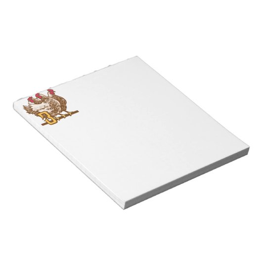 Drie Franse hennen Notitieblok (Schuin)