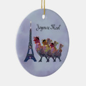 Drie Franse hennen Ornament (Rechts)