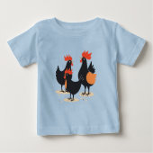 Drie Franse hennen Retro Mid-Century Cut-Out 2 (Voorkant)