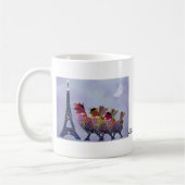 Drie Franse Hens-Mokken Koffiemok (Links)