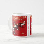 Drie Franse katten... Vakantie Koffiemok (Voorkant links)