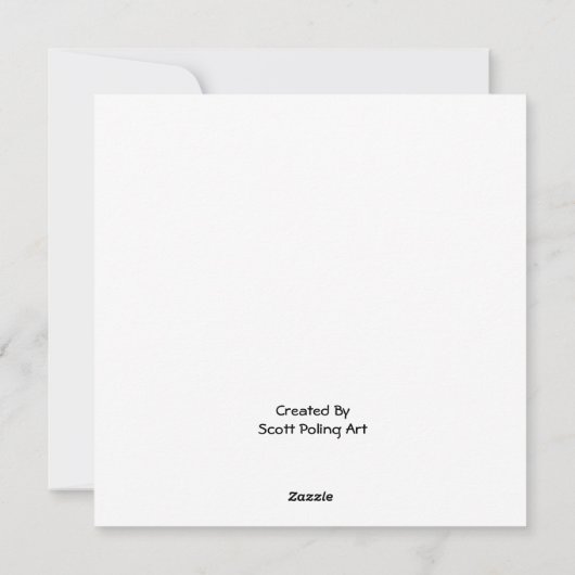 Drie Franse kippen Feestdagenkaart (Achterkant)