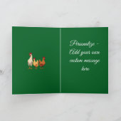 Drie Franse kippen knip mal-stijl Feestdagen Kaart (Binnen)