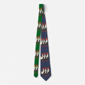 Drie Franse kippen Retro mid-century uitknip 7 Stropdas (Achterkant)