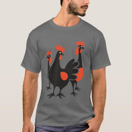 Drie Franse Kippen Retro Midden-Jaren Zestig Uitkn T-shirt