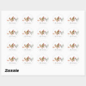 Drie Franse kippen Ronde Sticker (Vel)