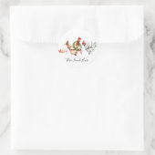 Drie Franse kippen Ronde Sticker (Tas)