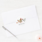 Drie Franse kippen Ronde Sticker (Envelop)
