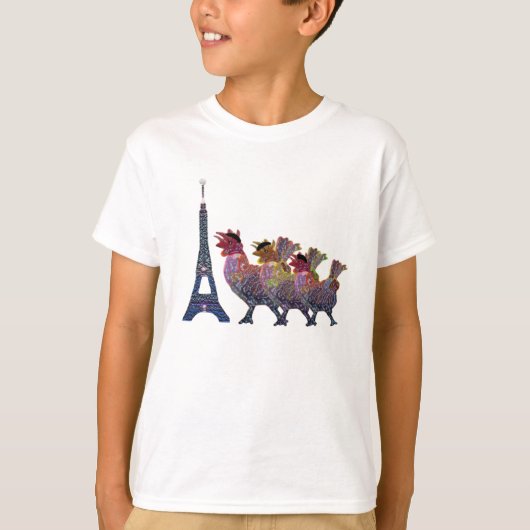 Drie Franse Shirten T-shirt (Voorkant)