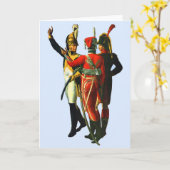 drie Franse soldaten ongeveer 1800 Kaart (Gele Bloem)