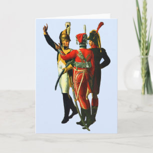 drie Franse soldaten ongeveer 1800 Kaart