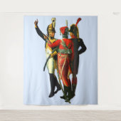 drie Franse soldaten ongeveer 1800 Wandkleed (Voorkant)